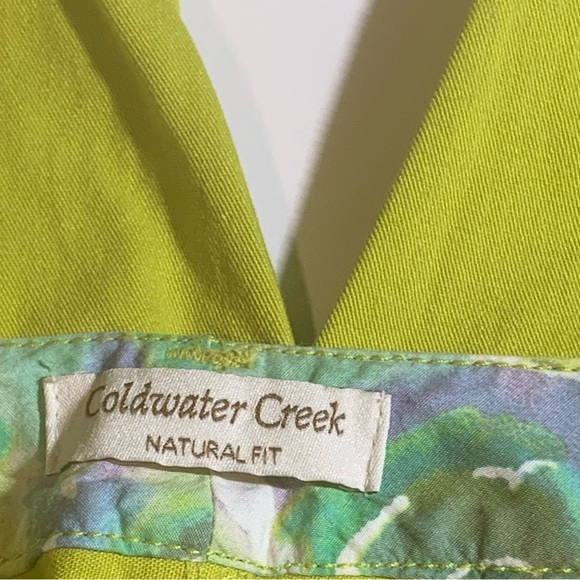 Coldwater Creek/green/cropped pants/trendy color - Picture 5 of 5